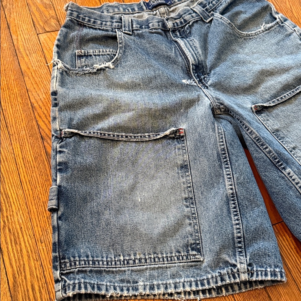 Y2K Lee Pipes BMX Vintage Jean Shorts - Picture 6 of 14